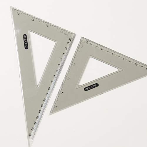 BAZIC Products 4-Piece Geometry Set with Compass, 2-Pack - size: 2-Pack