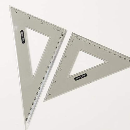 BAZIC Products 4-Piece Geometry Set with Compass, 2-Pack - size: 2-Pack