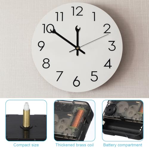 Wall Clock Mechanism Replacement : Creative Wrench Shpaed Clock Hands and Motor Kit - Clock Parts Battery Operated Kit DIY Clock Making Kit (Black 1) - color: Black 1