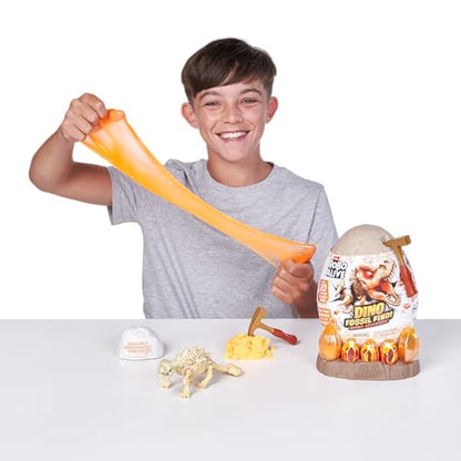 Robo Alive Fossil Find Amber Adventure (Ankylosaurus) by ZURU, Surprise Unboxing and Dinosaur Toy for Boys