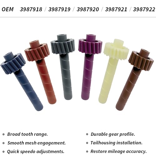 19 PCS Speedometer Driven Gear Kit (17, 18, 19, 20, 21, 22 Teeth) and Bullet Kit for GM Muncie & Saginaw 3/4-Speed, T5, T10, Super T10, Powerglide, TH200, TH350 Transmissions