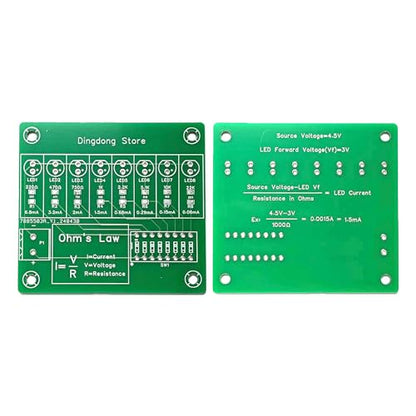 Soldering Practice Kit Experimental Kit for Current and Resistance Relationship Soldering Project Kit Experimental Equipment for SMD Resistors