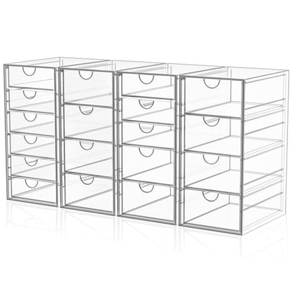 Acrylic Makeup Organizer with 19 Drawers,Storage Drawer Organizer - size: 19 Drawers
