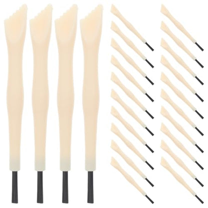 BESPORTBLE Kids Digging Tools 3.54in Lightweight Dual-Ended Brush and Chisel Excavation Kit for Kids Ages 4-8 Stem Science Archaeology Learning Toy for Dinosaur Digging and Practical Skills
