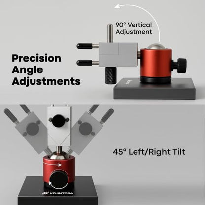 Mini Vise Table Top Clamp - Small Bench Vice for Hobby Jewelers - Adjustable Aluminum Alloy 360° Rotatable with 0-2.48' Clamping Range for Jewelry Making DIY Projects Crafts Repair Tool