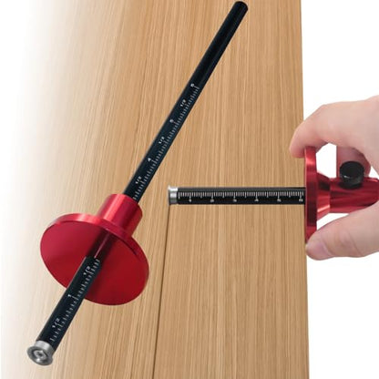 ZJchao European Aluminum Alloy Wheel Marking Gauge Woodworking Scriber for Furniture Projects