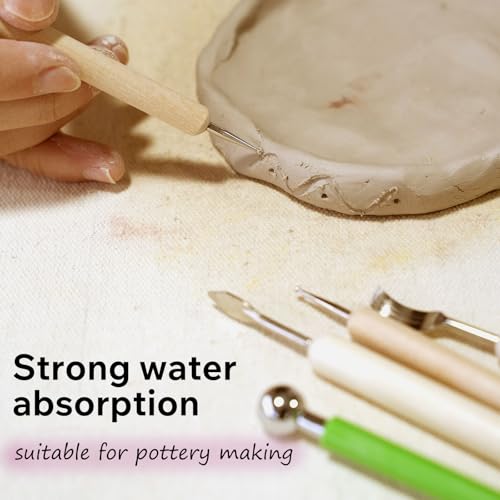 Pottery Tablecloth-Heavy Duty Linen Cotton Blend, 62x39 Inches, High Absorbency Textured Surface for Pottery Making, Oil Painting, Various Handmade Crafts (2PCS) - color: Pottery Tablecloth-2pc