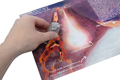EISCO Rock Cycle Kit - 12 Pieces - Metamorphic, Igneous & Sedimentary Rocks - 1" Specimens - Geology Activity for Ages 8+ (Pack of 2) - size: 1 inch (Pack of 2)