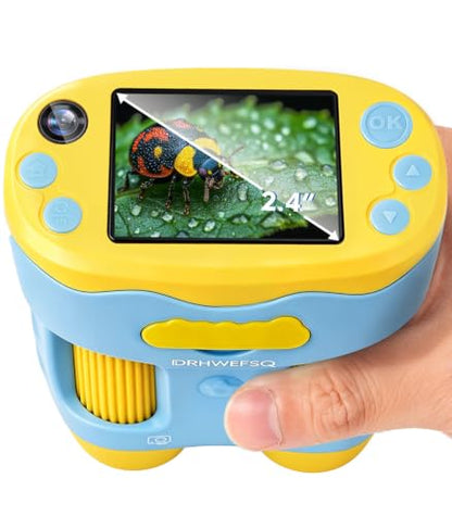 Handheld Digital Microscope for Kids, STEM Science Kits Ages 4-12 - color: blue