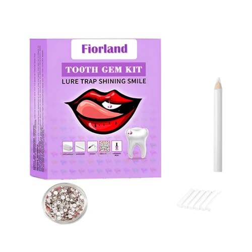 Fiorland Tooth Gem Kit, High-Shine Crystal, White - color: white