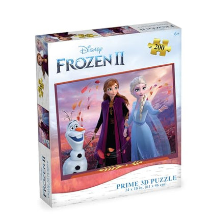 Prime 3D Disney Frozen, 200-Piece 3D Jigsaw Puzzle, 24x18