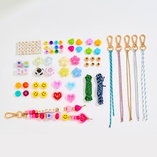 MYCUTEY 421Pcs DIY Bag Charms and Keychain Making Kit - color: Keychain kit-A