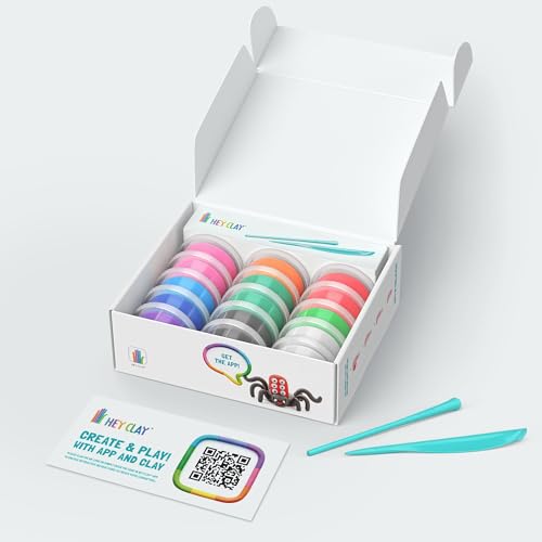 HEY CLAY Bugs Air Dry Clay Kit for Kids Modeling Set for Children Age 3+ - color: Bugs