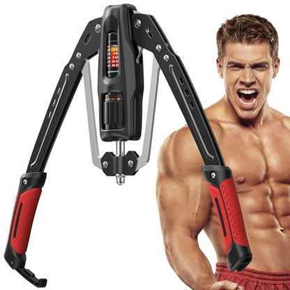 Merach Twister Arm Trainer, 22-440lb Hydraulic Power Forearm Strengthener - color: Red