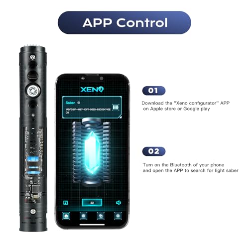 DAMIENSABER Upgrade Xenopixel 3.0 34 Sound Font Inner Core DIY Light Saber Electronics Soundboard Infinite Colour Smooth Swing Motion Control Internals Build Your Own Light Saber Kit