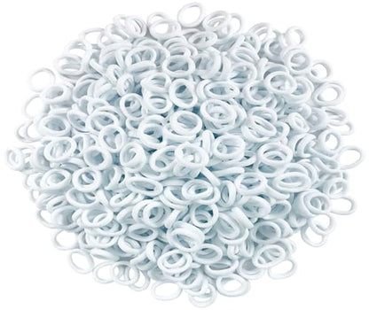 Salome Idea 500 Pcs Pink Tone Cloth Loom Bands Refill, Elastic Loom Loops - color: Pink