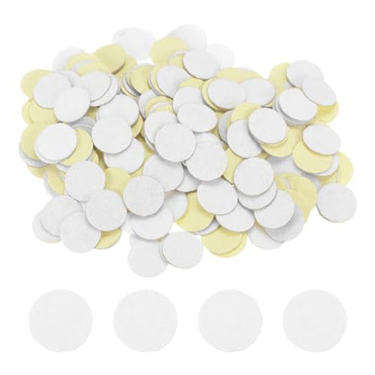 HARFINGTON 240pcs Round Adhesive Fabric Circles, 20mm 3/4" Pre-Cut Mini Craft Stickers for DIY Sewing, Handcraft Projects - White - color: White, size: 20mm (240pcs)