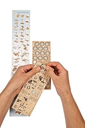 UGEARS Science STEM Mars Rover, DIY Engineering Activity, STEAM School Project, Mechanical Wooden Puzzle, Eco Building 3D Toy, Educational Gift for Kids & Teen, Boy Girl, Self-Assembly Craft Kit