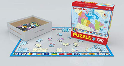 Map of Canada - size: 200 Piece Puzzle, style: EuroGraphics Map of Canada Puzzle (200 Piece)