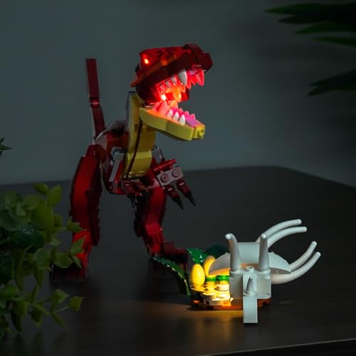 LED Lighting Compatible with Lego Fierce Dinosaur 31379 - JUST Lights,Light Kit Compatible with Lego 31379 Fierce Dinosaur,NOT Included The Model