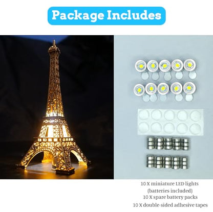 10PCS Mini LED Purple Lights for DIY Craft, Model Displays, Miniatures - color: Purple