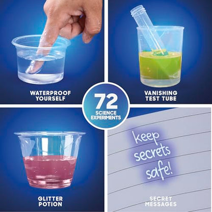 Discovery™ Magic Science Lab – 72 STEM Experiments for Kids| Reactions, Illusions, Crystals, Slime & Light Tricks| DIY Chemistry Project Kit| Educational Learning Toy| Physics Activity Set Ages 8+