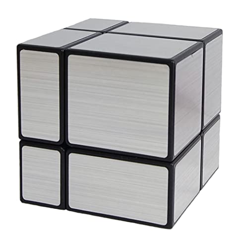 Mirror Speed Cube 2x2 Magic Cube Puzzle Silver - style: 2 level silver
