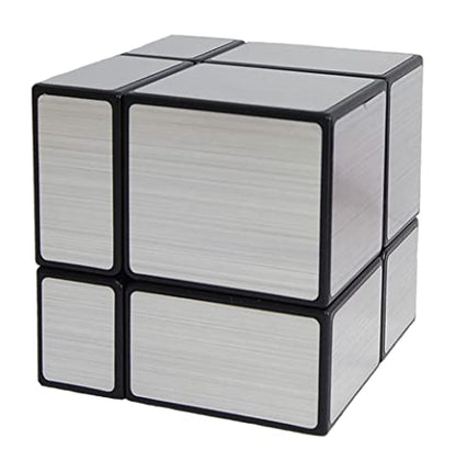 Mirror Speed Cube 2x2 Magic Cube Puzzle Silver - style: 2 level silver