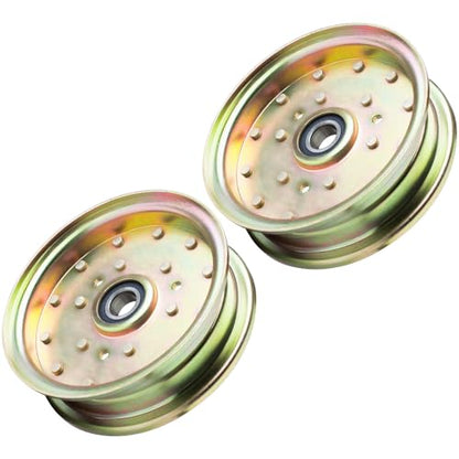 Idler Flat Pulley 116-4669 99-8912 126-9197 Fits Exmark Toro Lazer Z HP Pioneer Radius Turf Tracer S X Time Cutter ZX Mower (2 Pack) - color: 116-4669 99-8912 2 pack