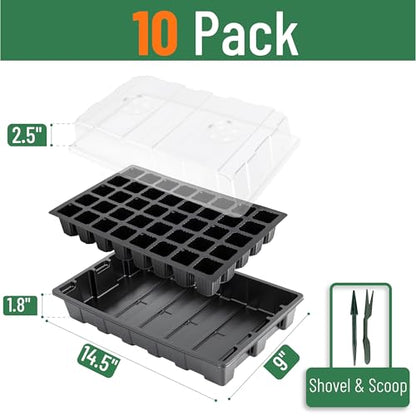 Mr. Pen- Seed Starter Tray Kits, 10 Pack, Total 400 Cells - size: 40-Cells 10-Pack