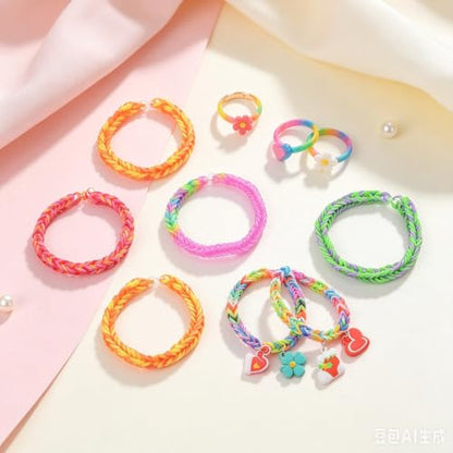 WAOYER 2500+ Rubber Band Bracelet Kit,Loom Bracelet kit,30 Colors Friendship Bracelet Making kit,Rubber Band kit Birthday Gift