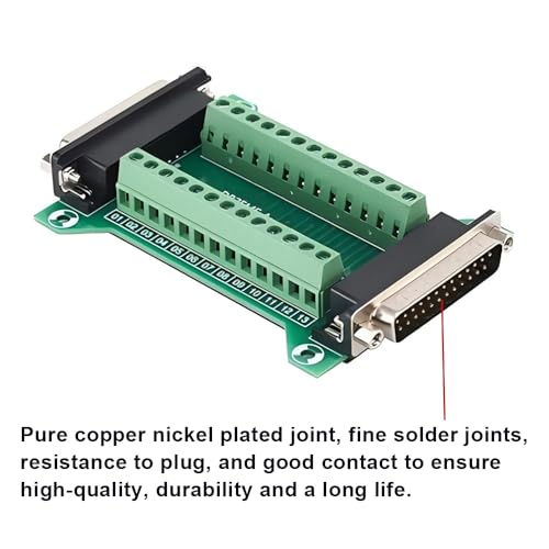 2PCS RS232 DB25 Female and Male Connector in One Breakout Board - style: DB25
