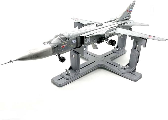 Stand for Model Airplanes for Display Making and Painting,Model Building Berth jig,Tray for Part of 1/72, 1/48(Grey+Swivel Base) - color: Grey+swivel Base
