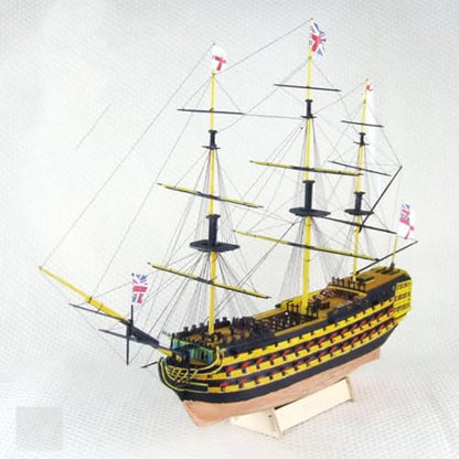 Avtytsda 1/200 Scale DIY Hobby Wooden Ship Science Equipmen Assembly Model Boat Kits Sailing Boat Kit Ship Craft Laser-Cut Model Kits to Build - size: 1/200