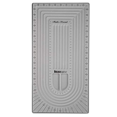The Beadsmith Bead Board, Grey Flocked - size: 40" - 5 Channel