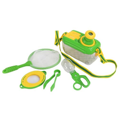 Bug-Catcher for Kids,Kids Bug-Catching Kit Gifts Kids Animal Catcher Kit with Viewer Box Butterflies Net Scissor Clip Tweezer Magnifying Glass Outdoor Nature Exploration Animal Catching Kit 1 Set