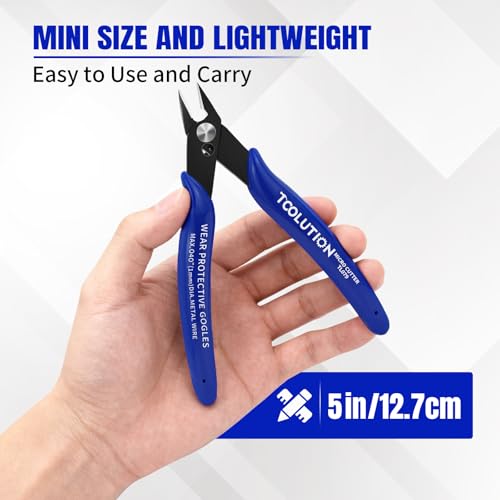 Small Wire Cutters Micro Flush Cutter Snips Zip Tie Cutter-2 Pack - size: 2 Pack
