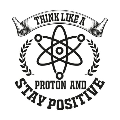 SEC Apparel Science Iron On Patches Decals Transfers Applique Letters for t Shirts Fabric Clothing | Vol 1.5 (Think-Like-a-Proton-and-) - style: Think-like-a-proton-and-