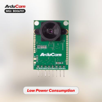 Arducam Mini Module Camera Shield with OV2640 2 Megapixels Lens Compatible with Arduino UNO Mega2560 Board and Raspberry Pi Pico - size: 2MP Manual focus
