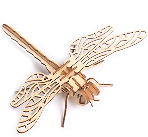 3D Wooden Insect Puzzle - 6 Piece Set Insect Animal Skeleton Assembly Model Puzzle - DIY Wooden Crafts 3D Puzzle - Wood STEM Gifts for Adults & Teens Birthday Gifts Christmas - color: Insects