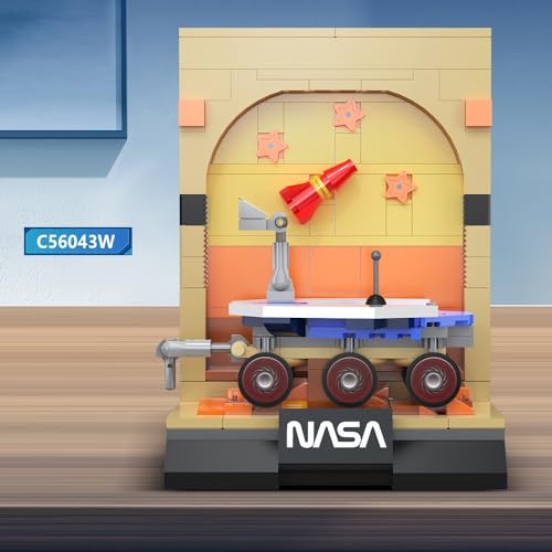 CaDA C56045W NASA Space Exploration Building Block Set, Including Mars Rover, Rocket and Space Station, 192-piece Aerospace-Themed Assembly Model, Suitable for Ages 14+ - color: C56045w