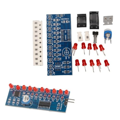 5Pcs Water Flowing Light LED Module Driver Kit NE555 + CD4017 DIY Electronic Circuit Board 54 x 21mm(5Pcs NE555+CD4017)