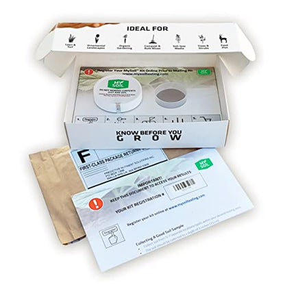 MySoil Soil Test Kit 2 Pack, Unlock Your Lawn & Garden Potential, Complete & Accurate Nutrient and pH Analysis with Recommendations Tailored to Your Soil and Plant Needs - size: 2 Kits