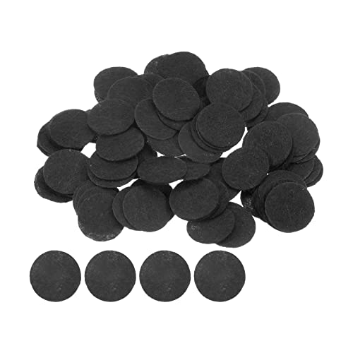 HARFINGTON 300pcs Round Felt Circles, 20mm 3/4" Pre Cut Felt Craft Pads Non-Woven Mini Felt Fabric Circles for DIY Sewing Handcraft Cut Projects Craft Finishing, Black - color: Black, size: 20mm