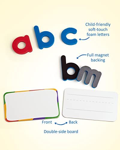 Coogam CVC Sight Words Magnetic Letters Flashcards, Short Vowel Spelling Game, Preschool Kids Learning Supplies, Montessori Educational Writing Reading Toy Gift for 3 4 5 Years Old