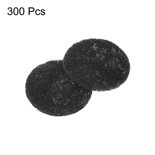 HARFINGTON 300pcs Round Felt Circles, 10mm 3/8" Pre Cut Felt Craft Pads Non-Woven Mini Felt Fabric Circles for DIY Sewing Handcraft Cut Projects Craft Finishing, Black - color: Black, size: 10mm