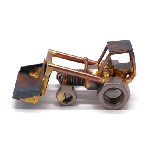 Front Loader Collectible Handmade Metal Art Figurine, Desk Accessories, Trophy, Boss Gift, Home Office Décor, Construction Worker Gift - style: Front Loader