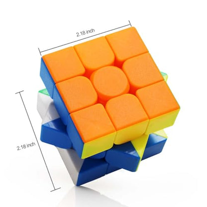 15 Pack 3x3 Speed Cube Set,3x3x3 Bulk Magic Cube Party Favors Stickerless Gifts for Kids Puzzle Game Toys - size: 15pcs