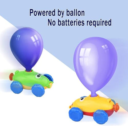 Balloon Launcher Toy Set, Balloon Powered Cars, Creative Inflatable Pump Racing Car, Scientific Experiment Intelligence Education Preschool Children's Toys (Duck)