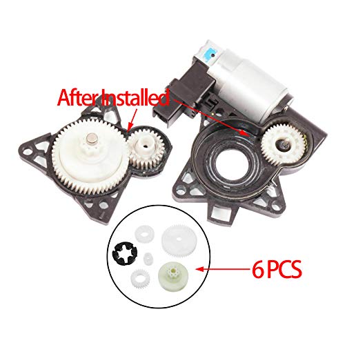 3mirrors Power Window Lift Regulator Motor Gear Repair Kit Set Replacement Compatible with Mazda 3 Sport 5 6 CX-7 CX-9 RX-8 (1 Set - 6 Pcs)